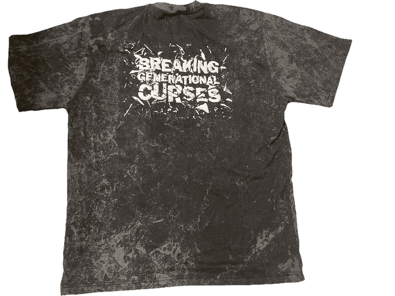 Breaking Generational Curses Short Sleeves Acid Wash Black T-Shirt