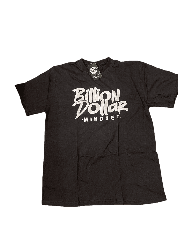 Billion Dollar Mindset Self-Investment Black T-Shirt