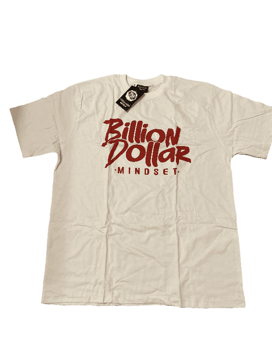 Billion Dollar Mindset Self-Investment Red/White T-Shirt